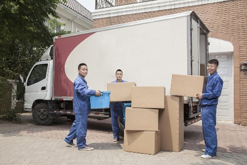 Moving truck ready for a local home move in West Hampstead