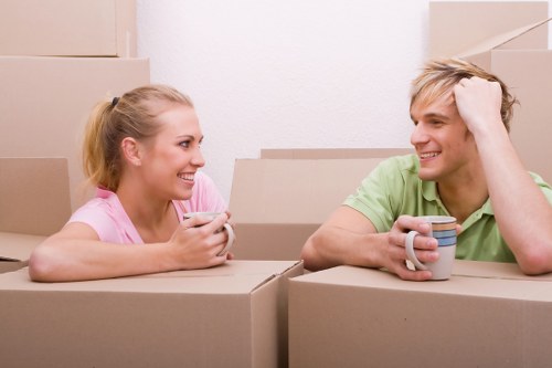 Commercial moving team planning a business relocation in West Hampstead
