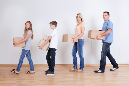 Furniture transport with a man and van in West Hampstead