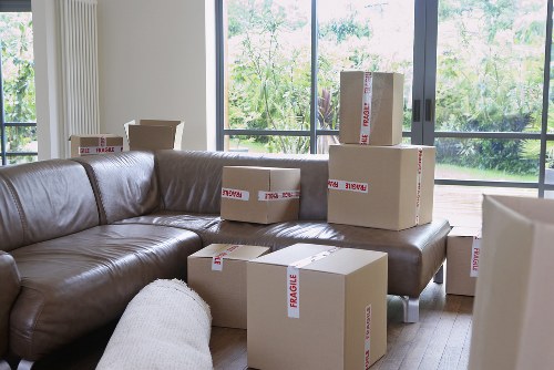 Organised packing setup for flats and offices in West Hampstead