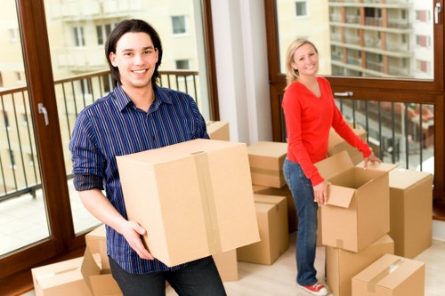 Packing and loading office equipment for a move